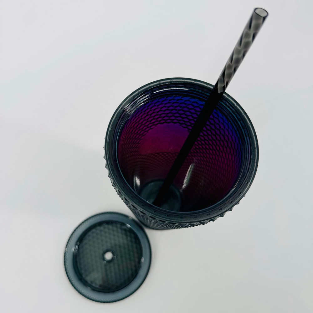 Starbucks Oil Slick Dark Unicorn Black Iridescent Studded Venti Cold Cup - Picture 4 of 5